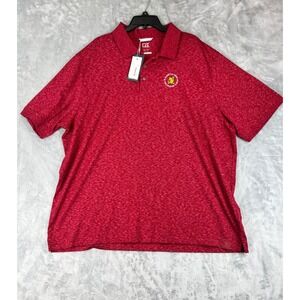 Cutter and Buck 122nd US Open The Country Club Red Golf Polo Shirt XXXL TTTG